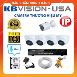 Trọn bộ camera hivision ip 2mp cao cấp